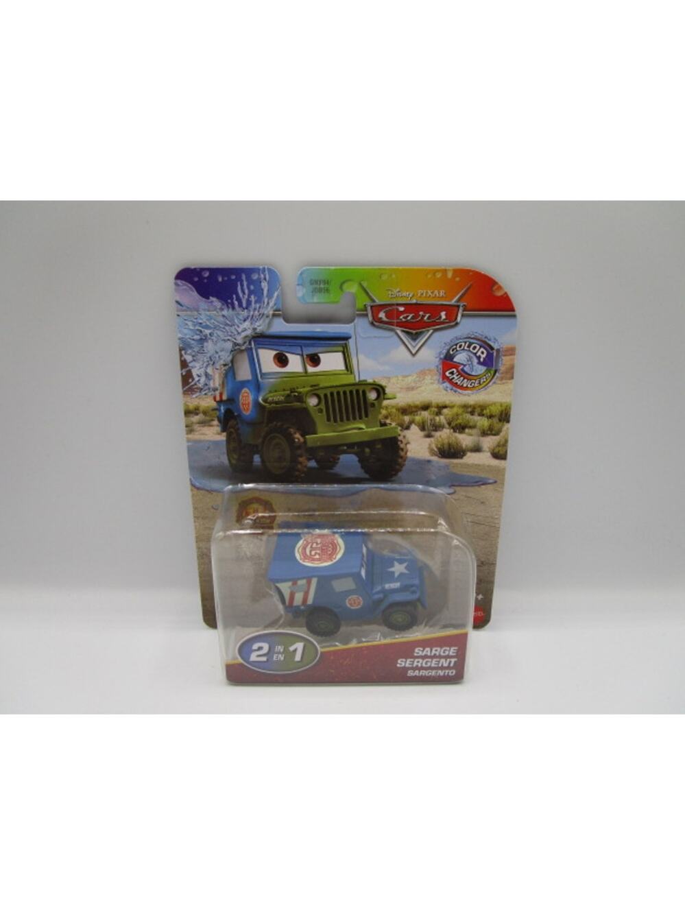 Disney Pixar Cars Sarge Military Jeep Color Changers 2 In 1 Diecast Car